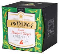 TWININGS Exotic Mango & Ginger GREEN TEA packshot