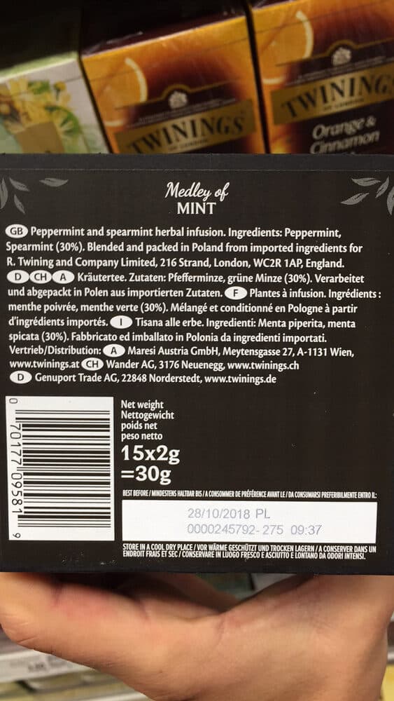 Twinings Medley of Mint packshot