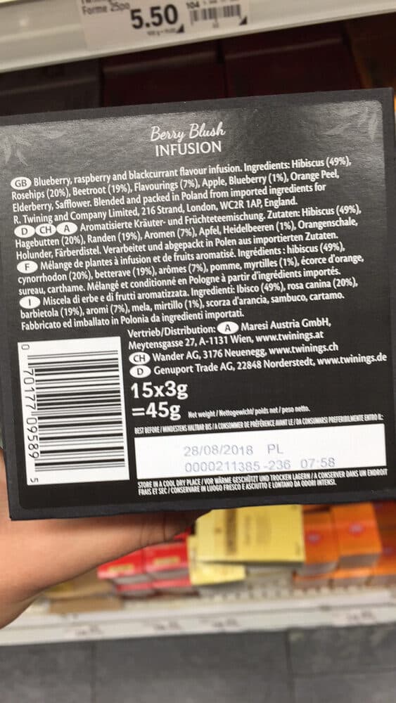 TWININGS OF LONDON Berry Blush INFUSION packshot