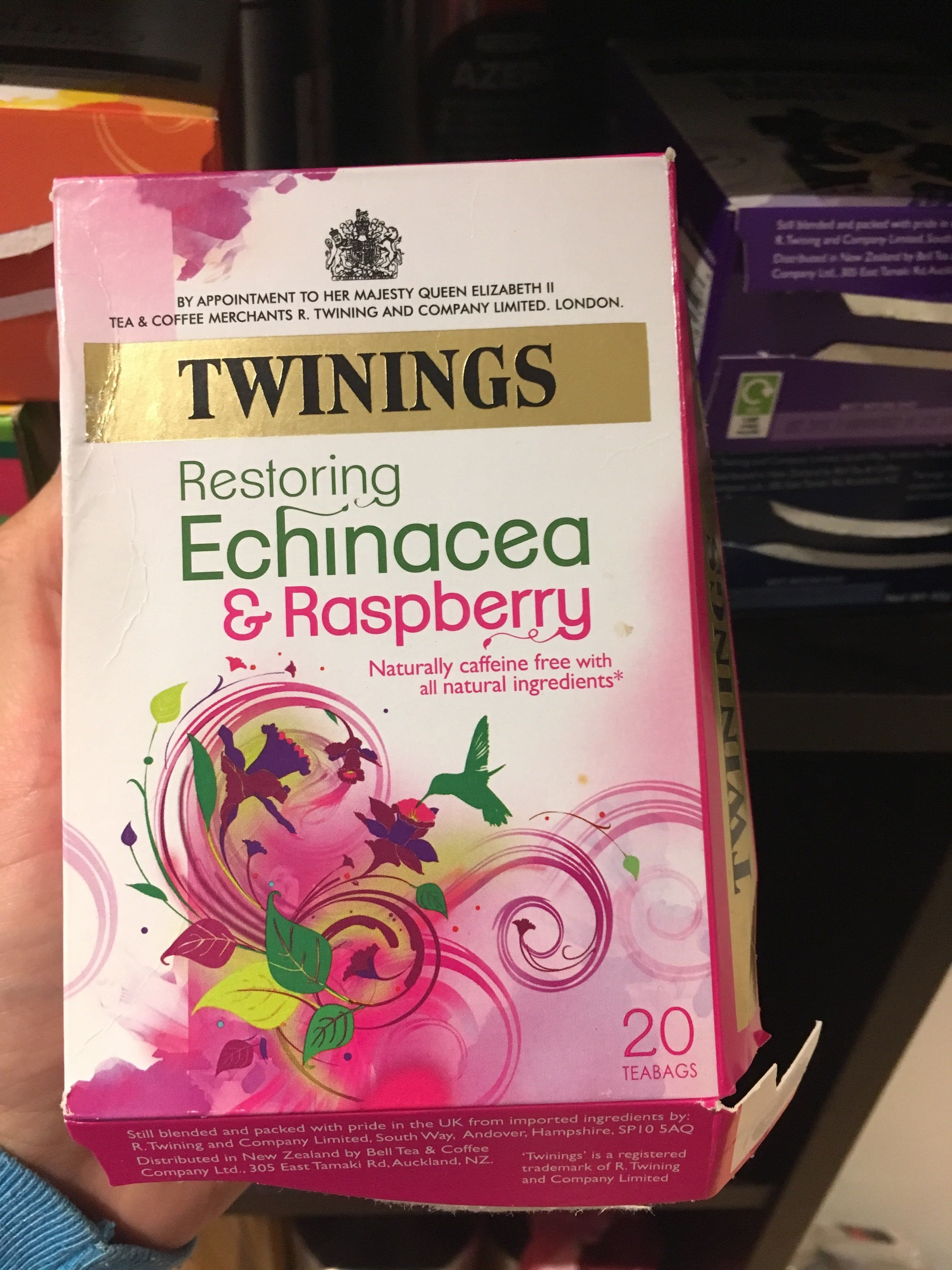 Twinings Echinacea and Raspberry Tea packshot