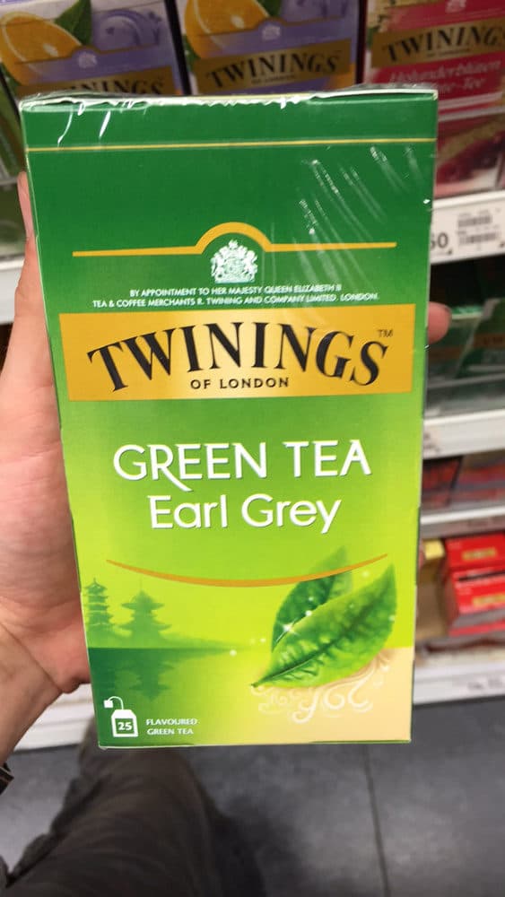 Twinings Of London Green Tea Earl Grey packshot
