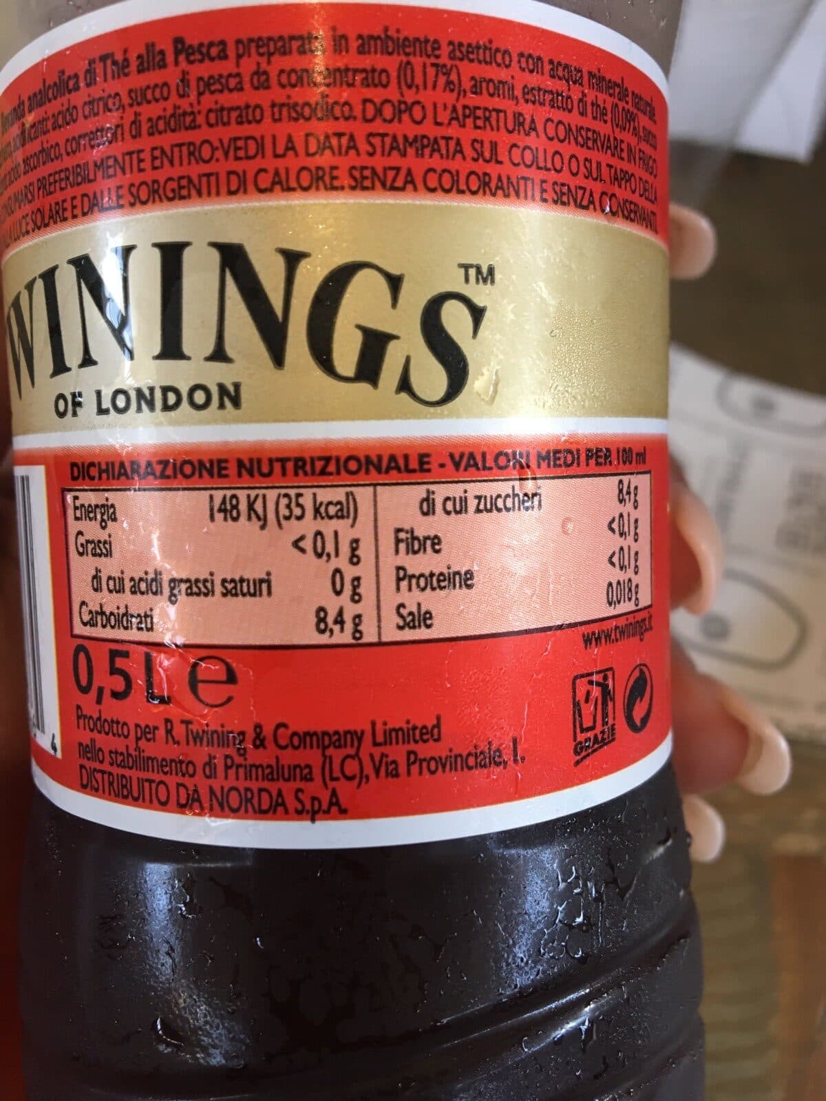 Twinings Iced tea alla pesca packshot
