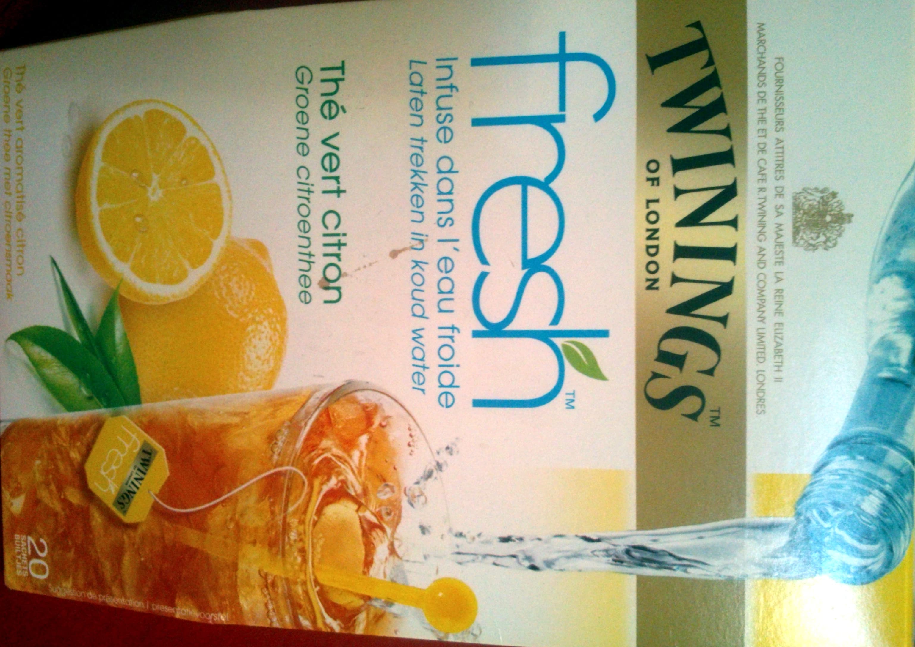 Twinings of London Twinings fresh thé vert citron packshot