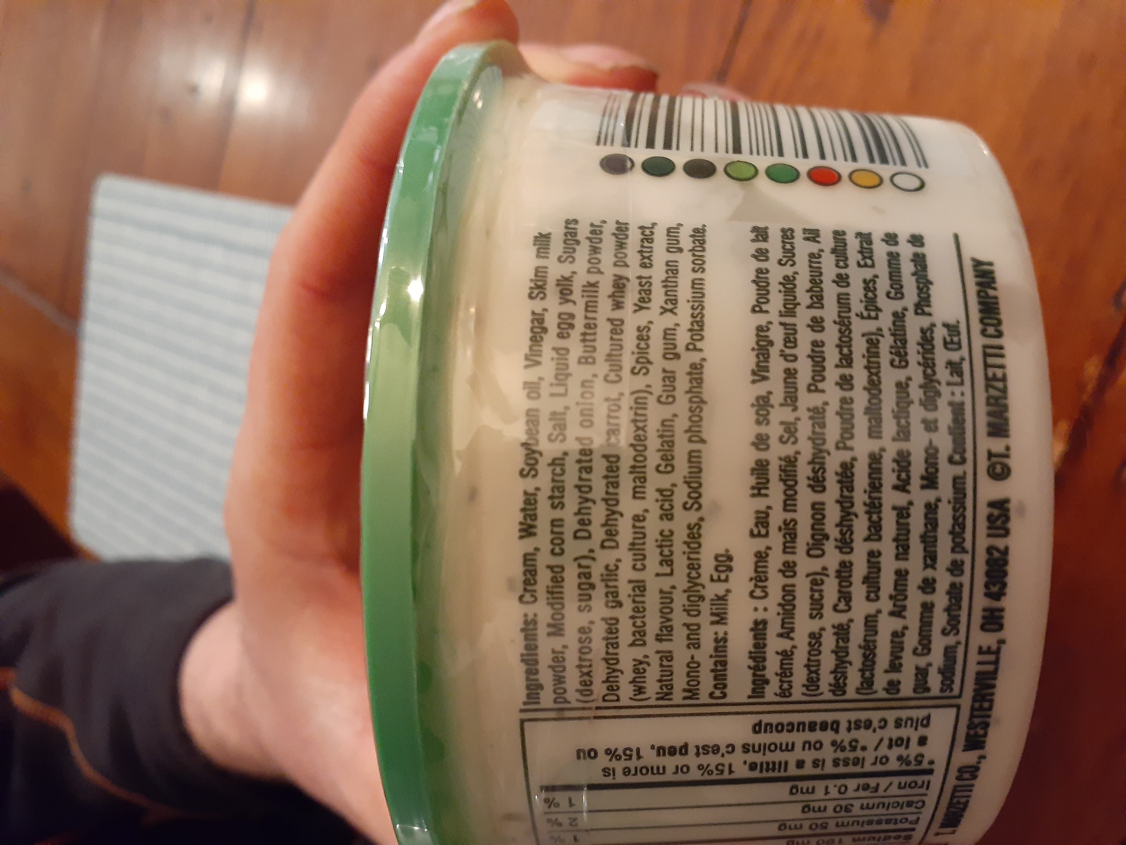 Marzetti Ranch veggie dip packshot