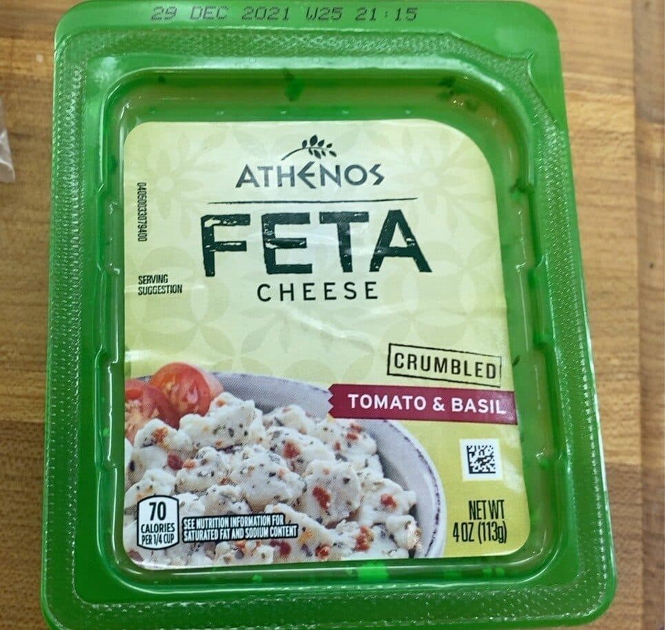 ATHENOS Feta Cheese Tomato & Basil Feta Crumbles packshot