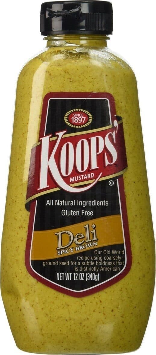 Koops' Mustard deli spicy brown packshot