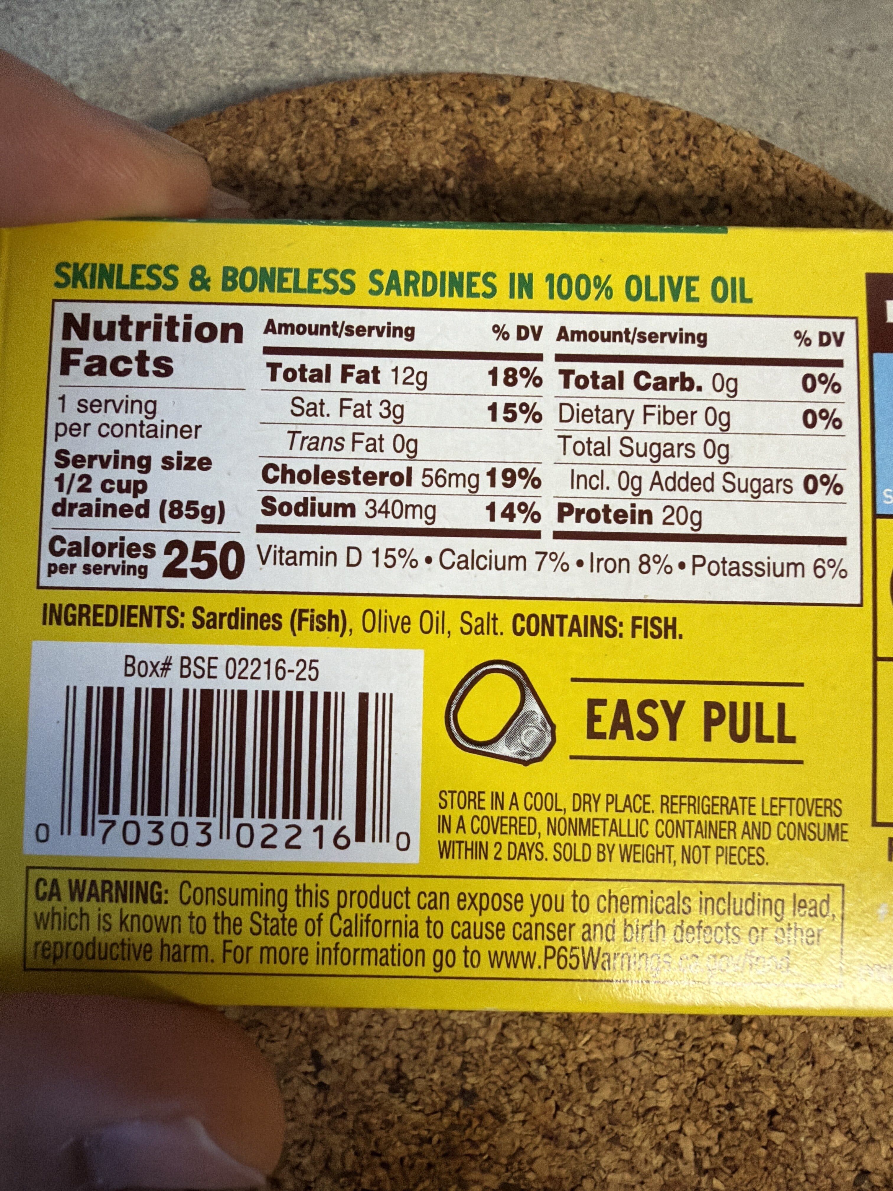 Season Skinless & Boneless Sardines in 100% Olive Oil packshot