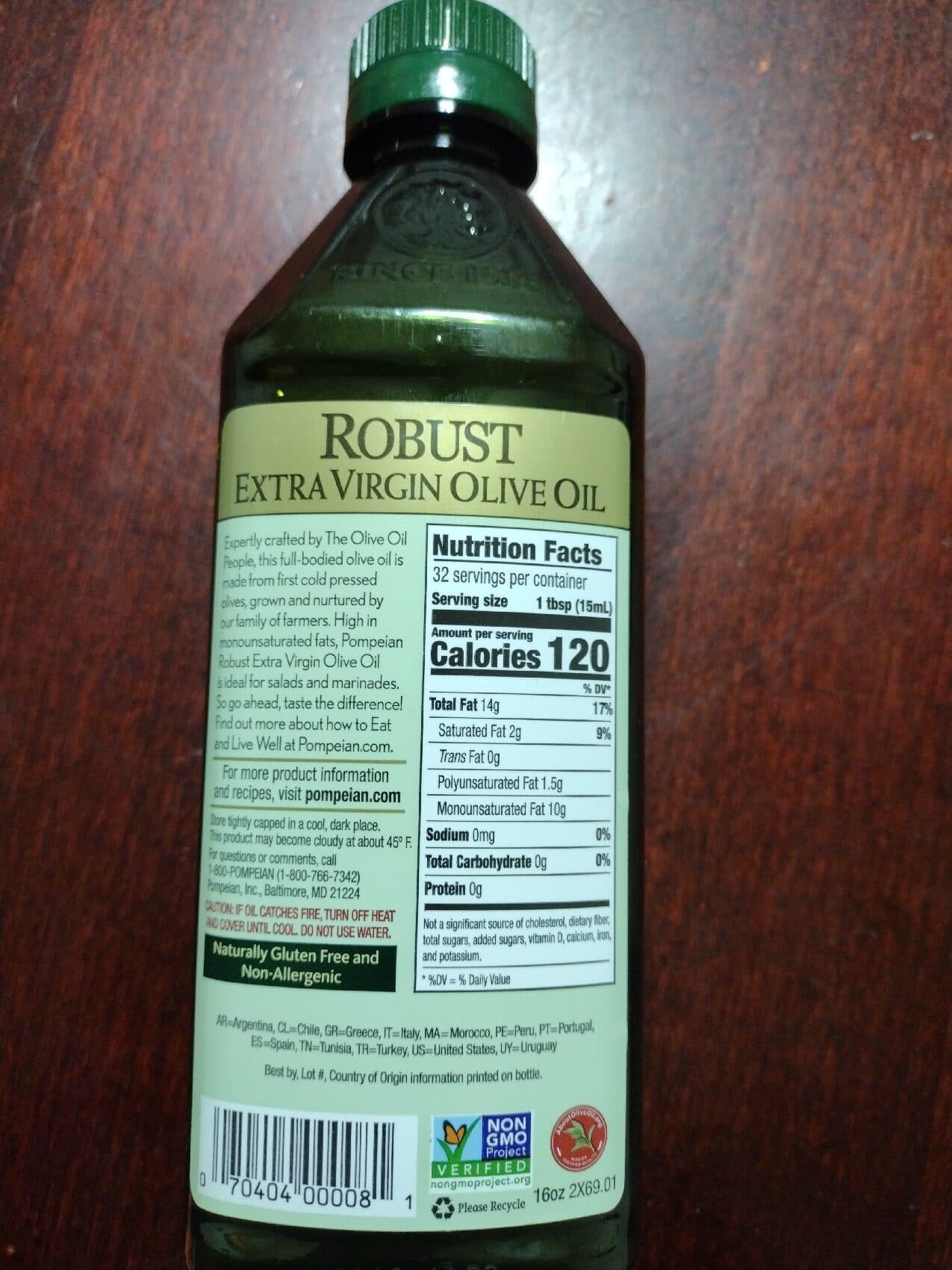Pompeian Extra Virgin Olive Oil packshot
