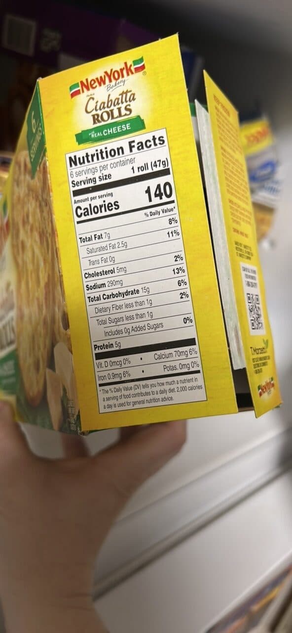 New York Bakery Ciabatta Rolls packshot