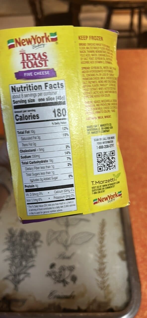 New York Bakery Texas Toast Five Cheese packshot