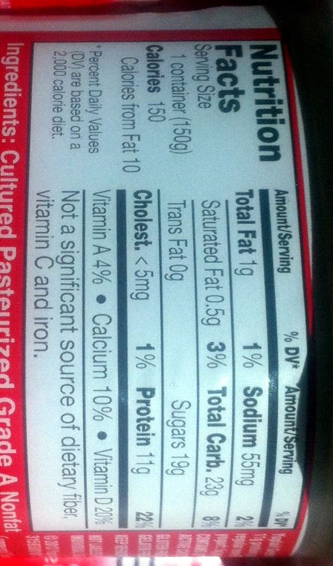 Yoplait Greek Blended Coconut low fat yogurt packshot