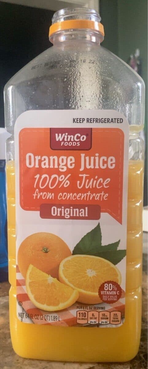 Winco Foods Orange juice packshot