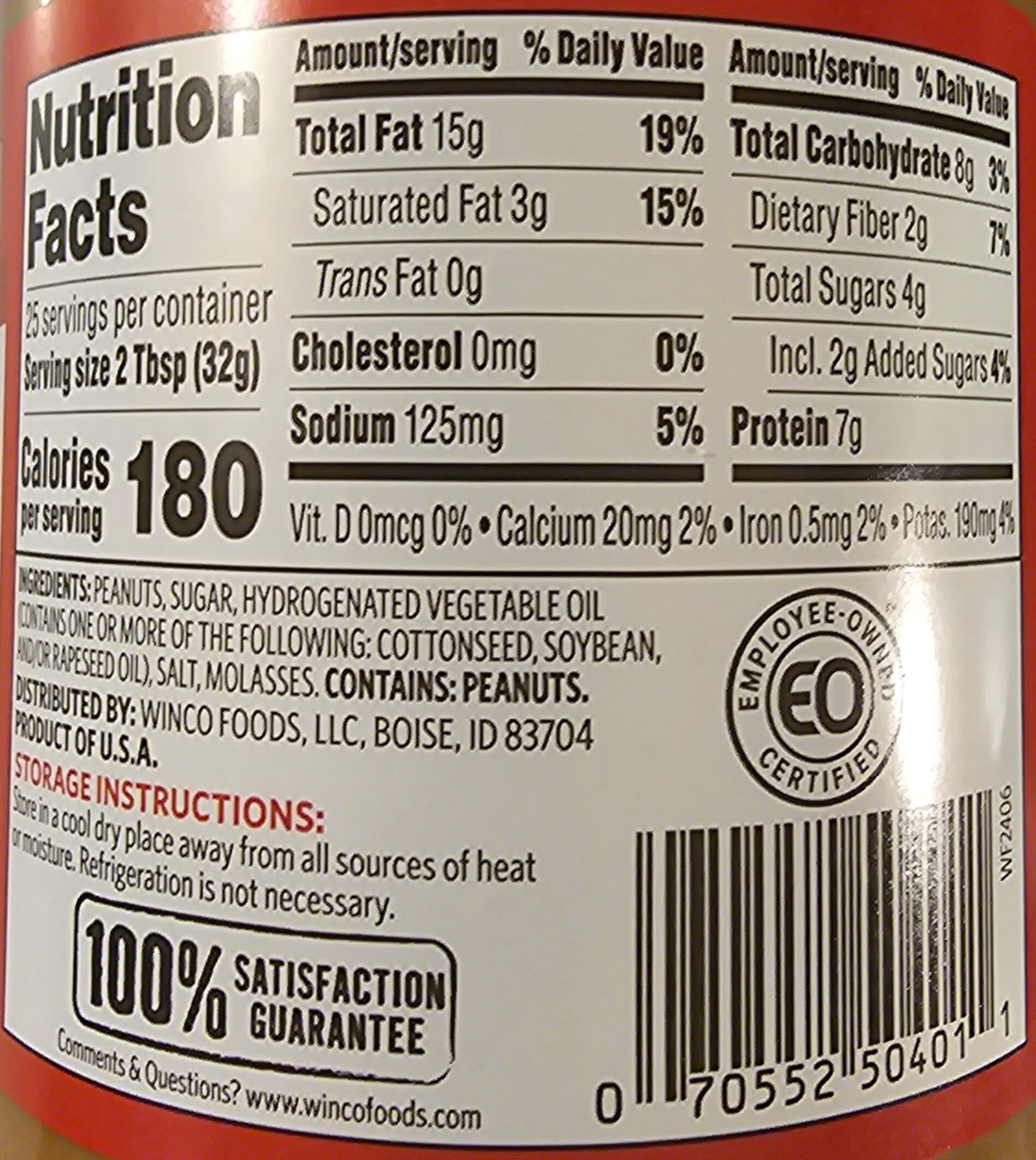 Winco Foods Peanut Butter packshot