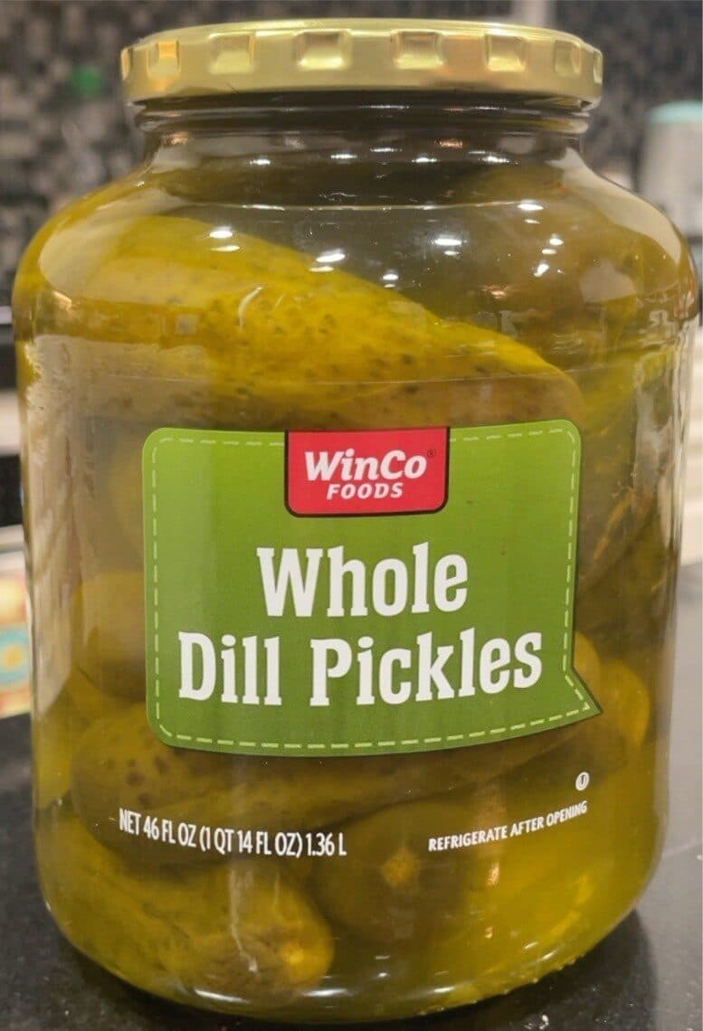 Winco Foods Whole Dill Pickles packshot