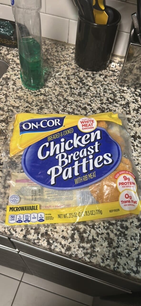 ON-COR Chicken Breast Patties packshot
