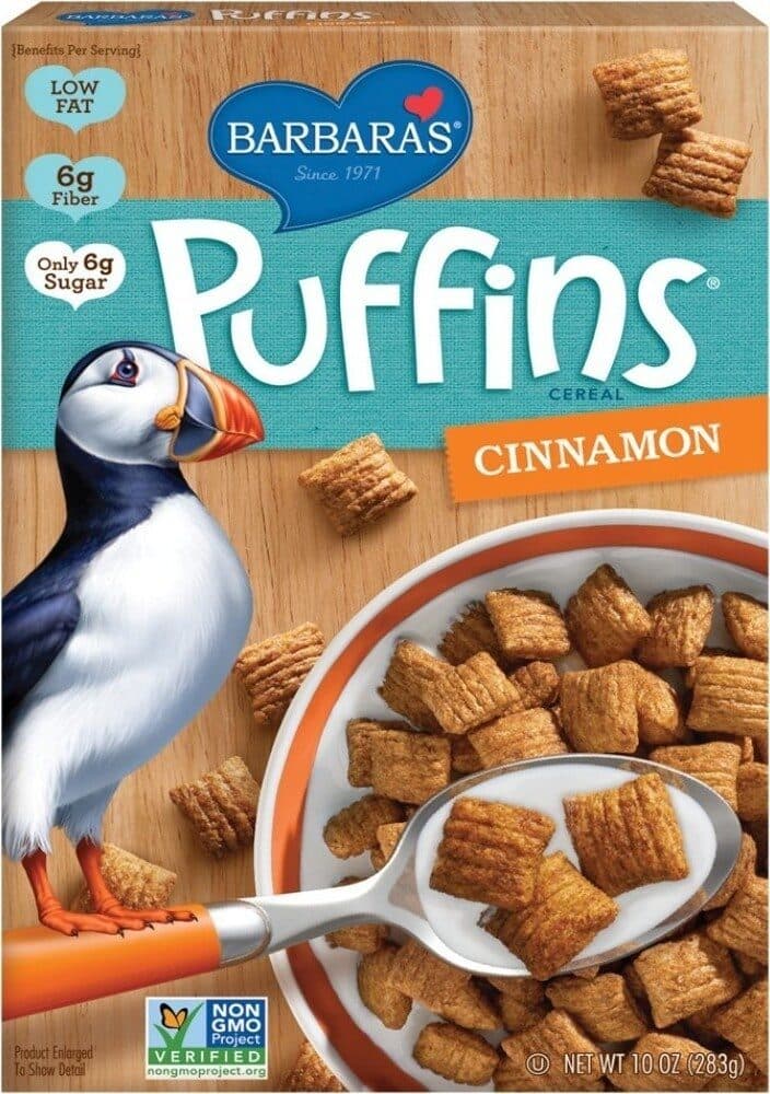 Barbaras Puffins Cereal-Cinnamon packshot