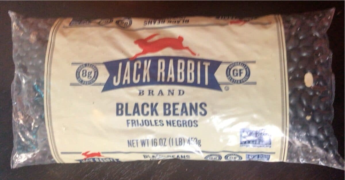 Jack Rabbit Black beans packshot