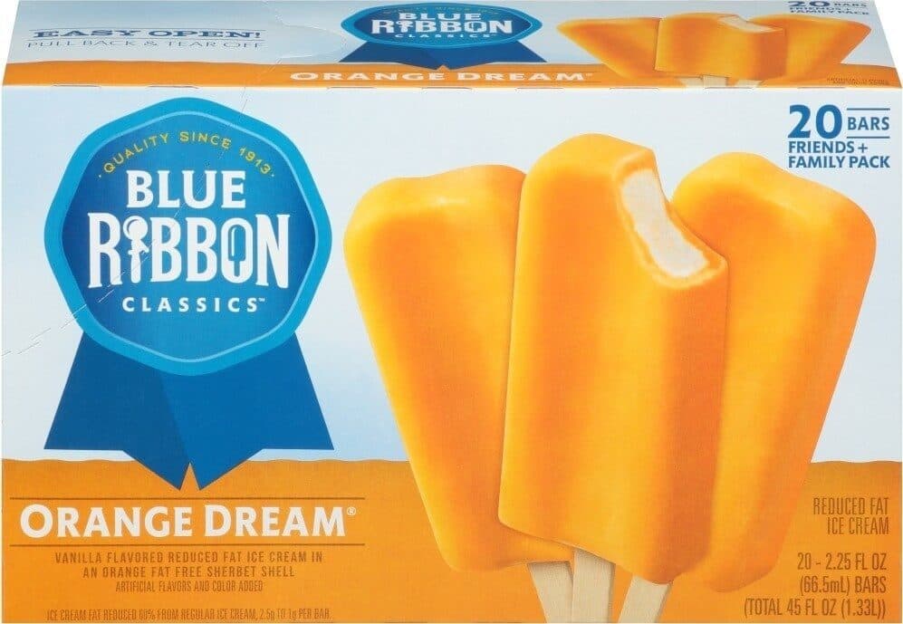 Wells Enterprises Inc. Blue ribbon classics orange dream bar packshot