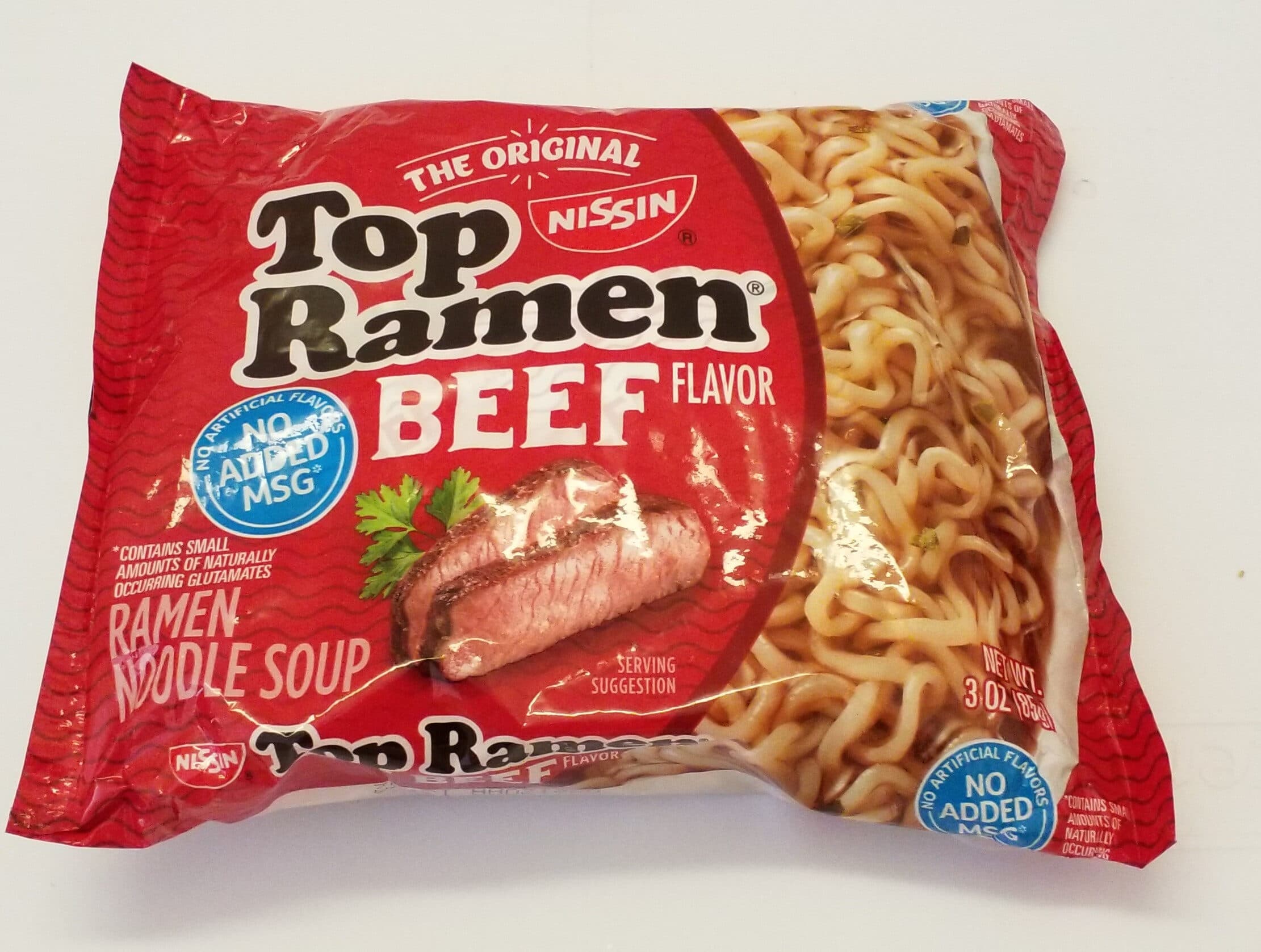 Nissin Top Ramen - beef packshot