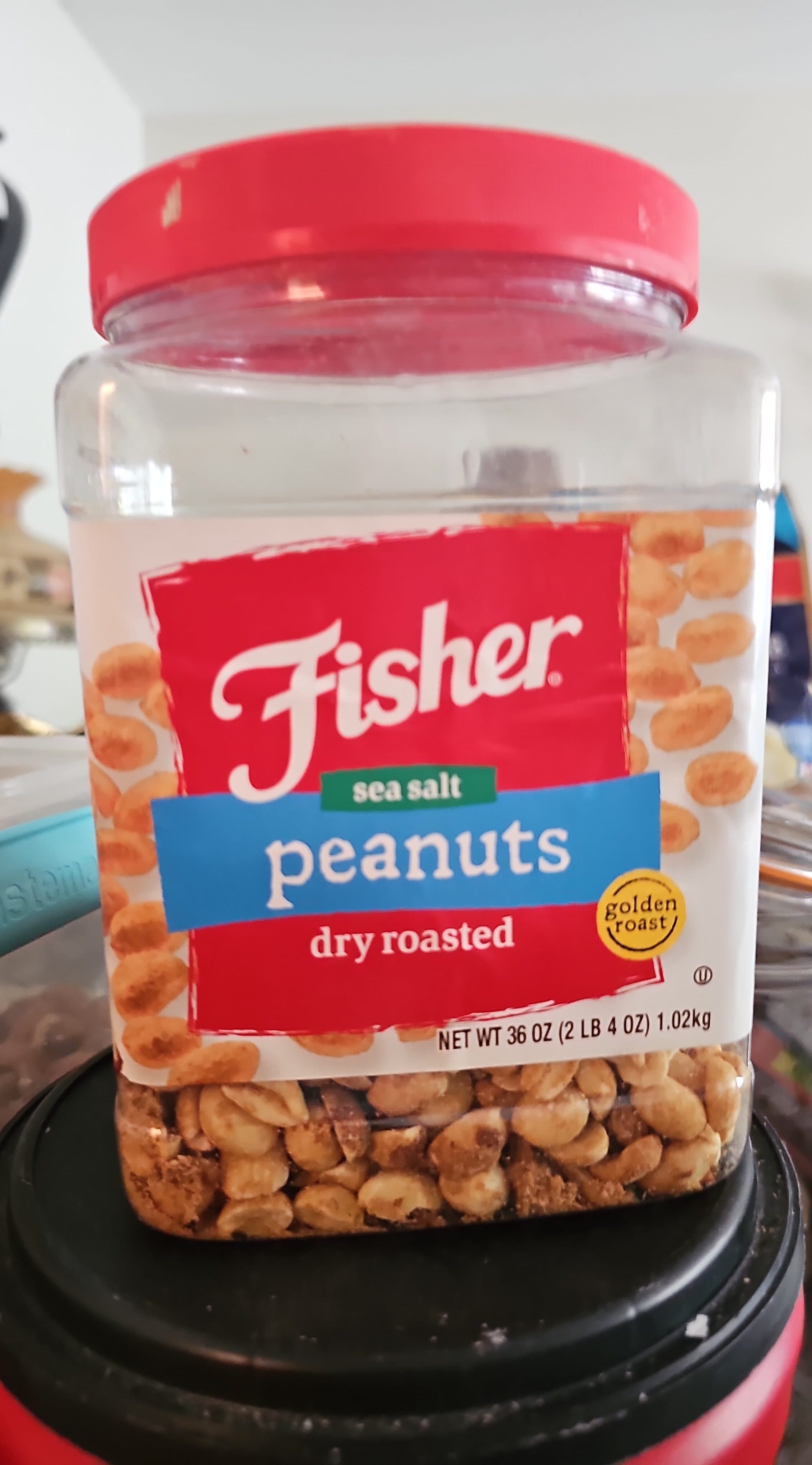 Fisher Dry roasted sea salt peanuts packshot