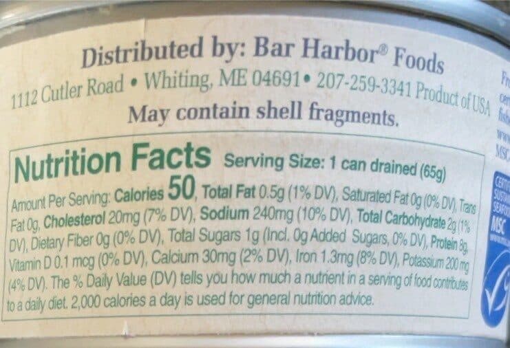 Bar Harbor Clams packshot