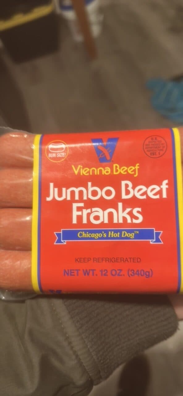 Vienna Beef Jumbo Beef Franks packshot