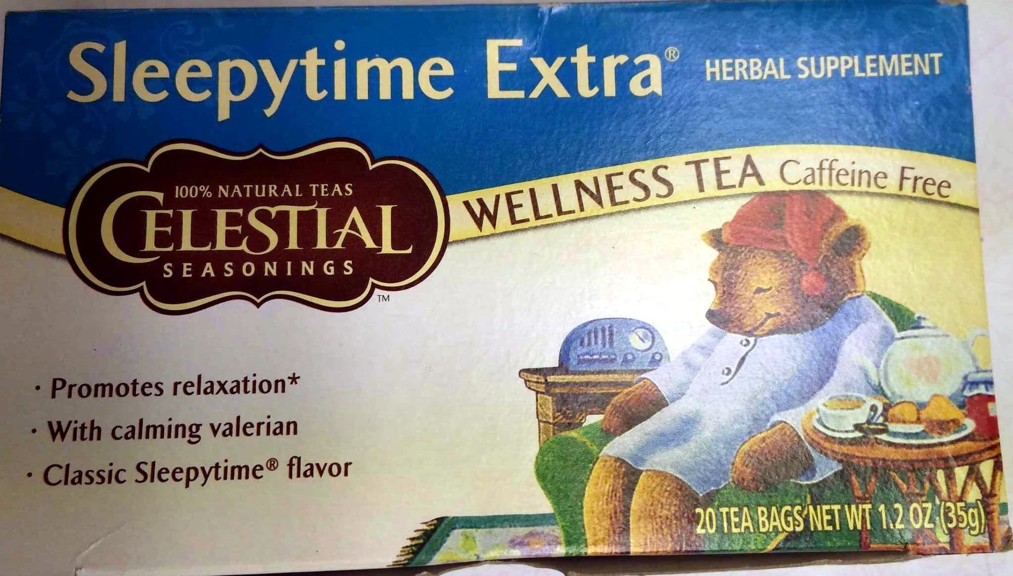 Celestial Seasonings Sleepytime Extra Wellness Tea packshot
