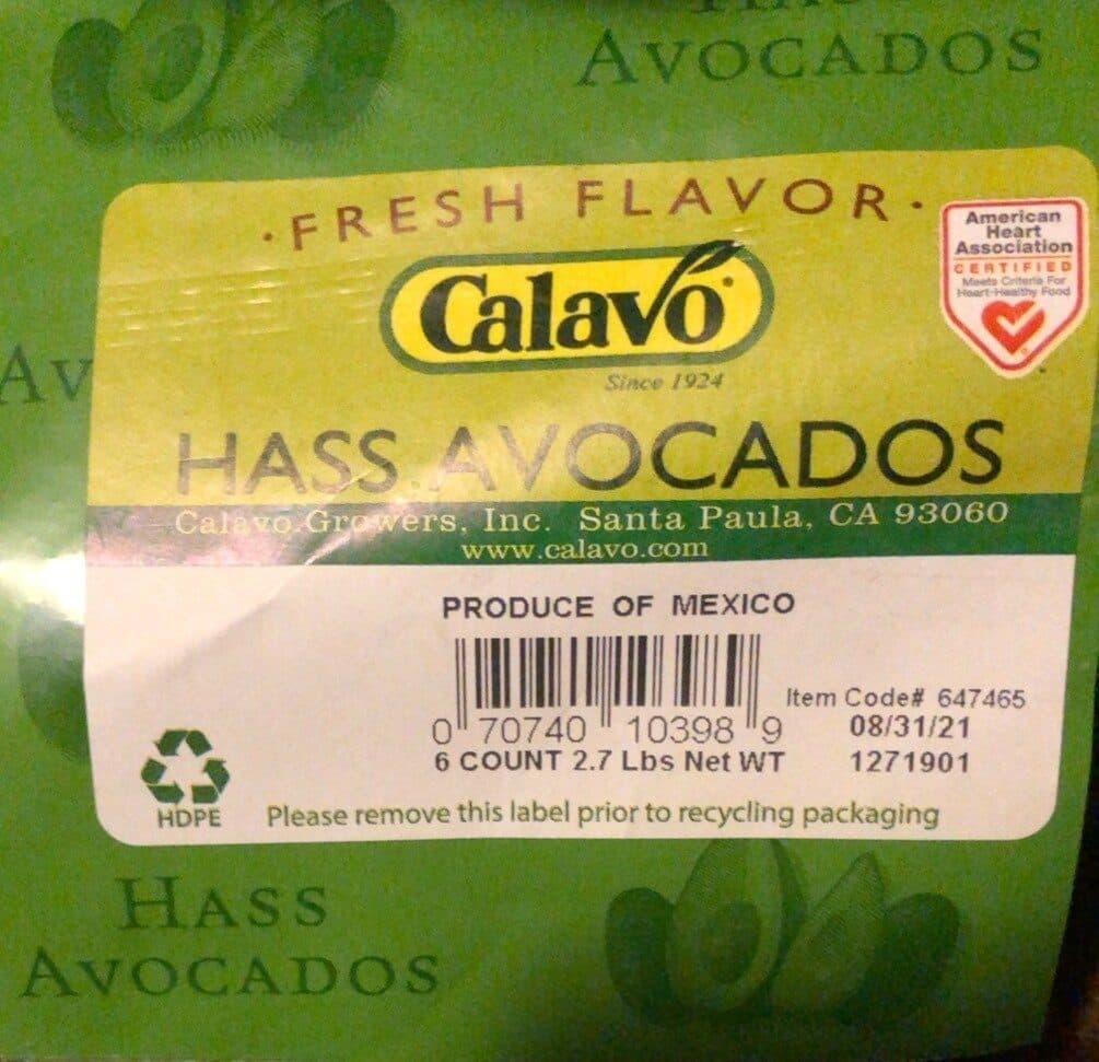 Calavo Avocados packshot