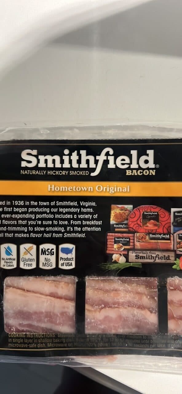 Smithfield Bacon packshot