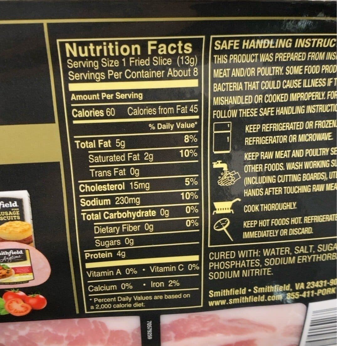 Smithfield Smithfield Bacon packshot