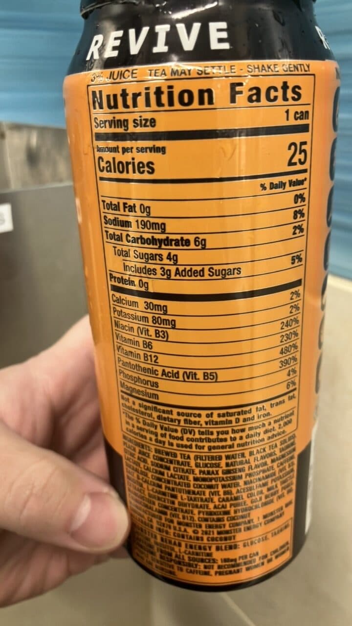 Monster Rehab Monster Peach Tea packshot