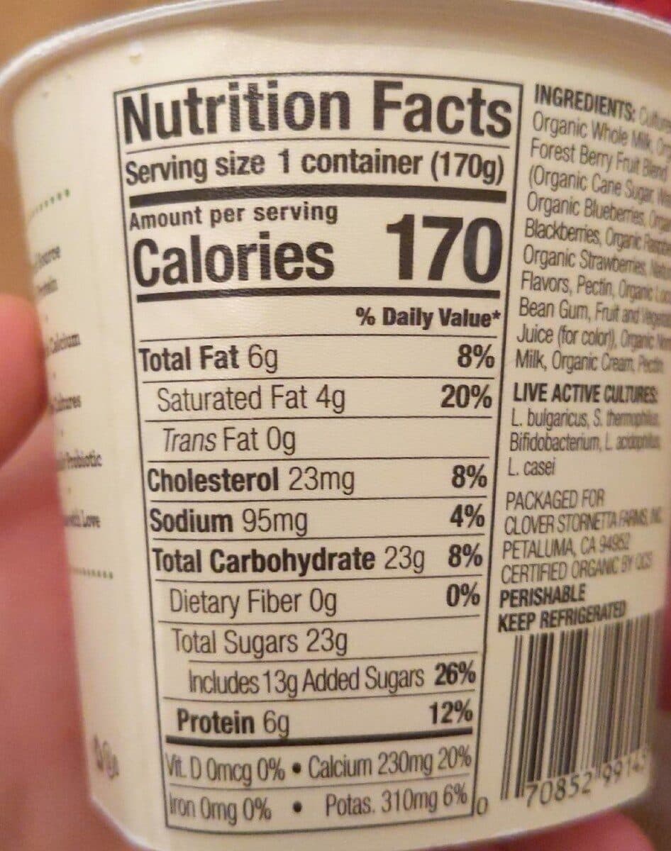 Clover Organic Farms Whole milk yogurt packshot