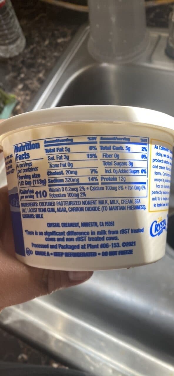 Crystal Creamery Small Curd Cottage Cheese packshot