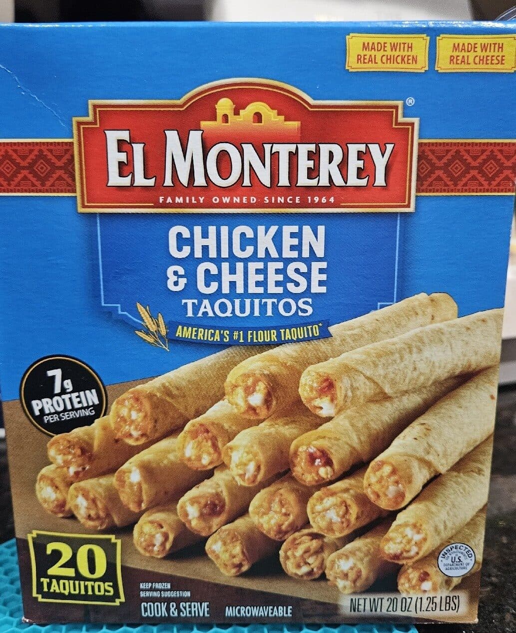 EL MONTEREY CHICKEN & CHEESE TAQUITOS packshot
