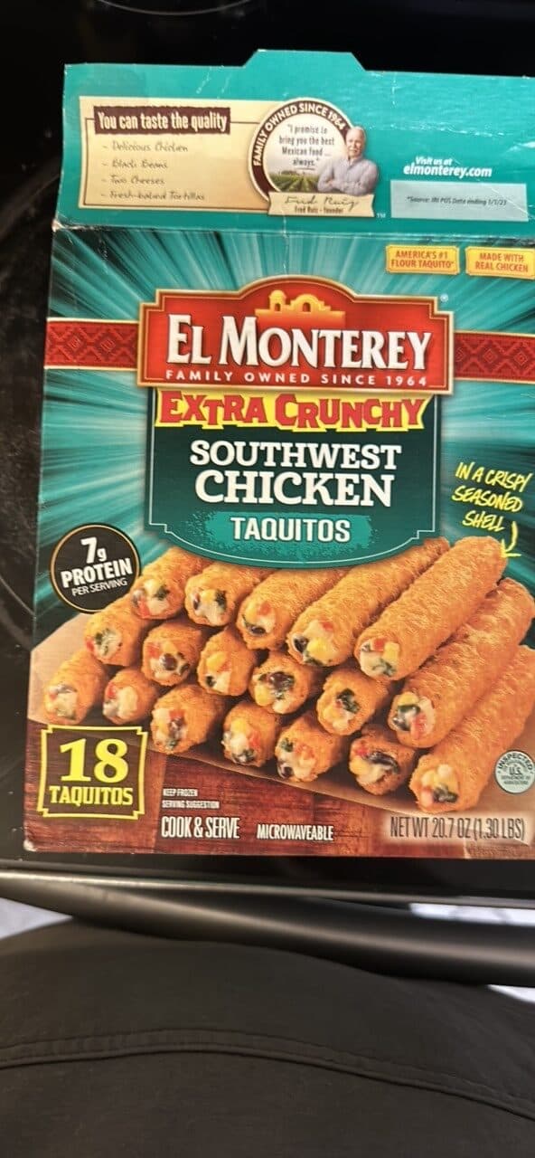 EL MONTEREY SOUTHWEST CHICKEN TAQUITOS packshot