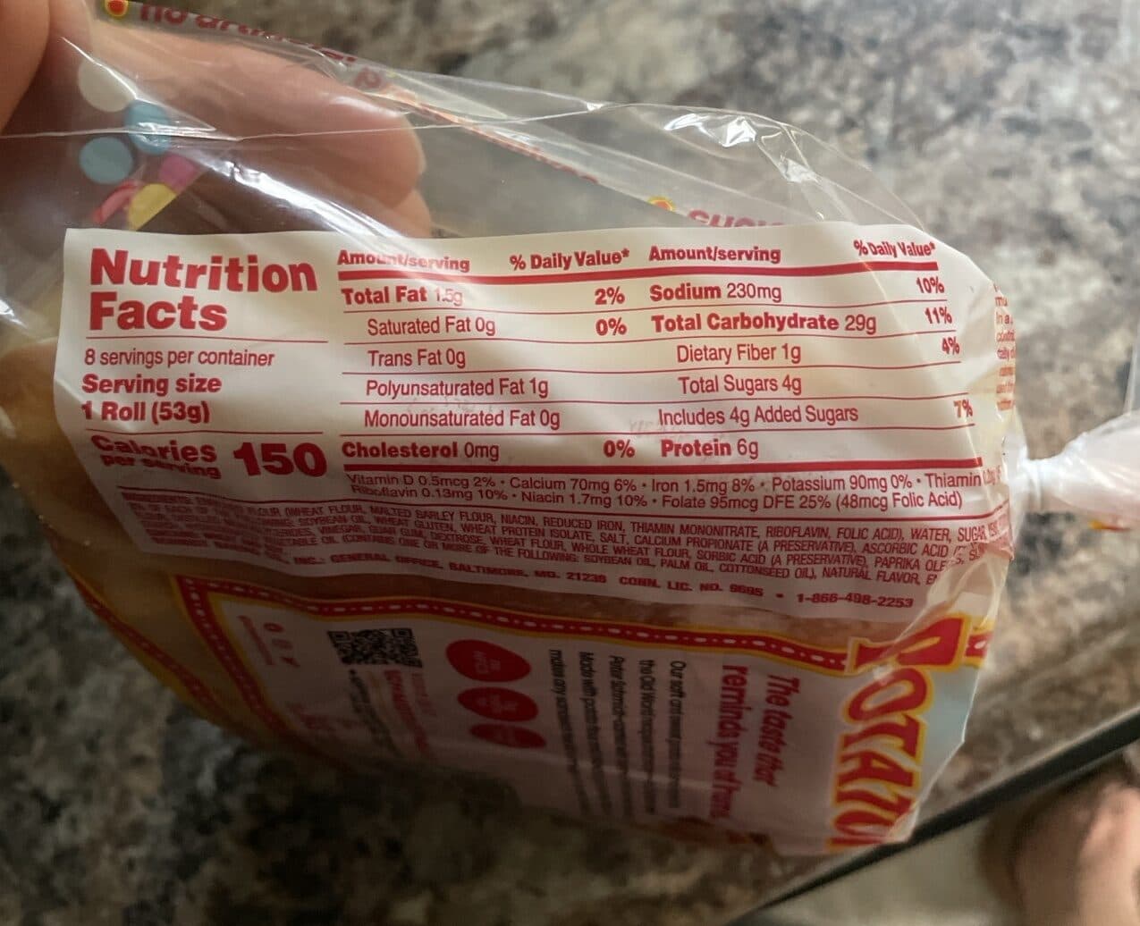 SCHMIDT'S Long potato rolls packshot