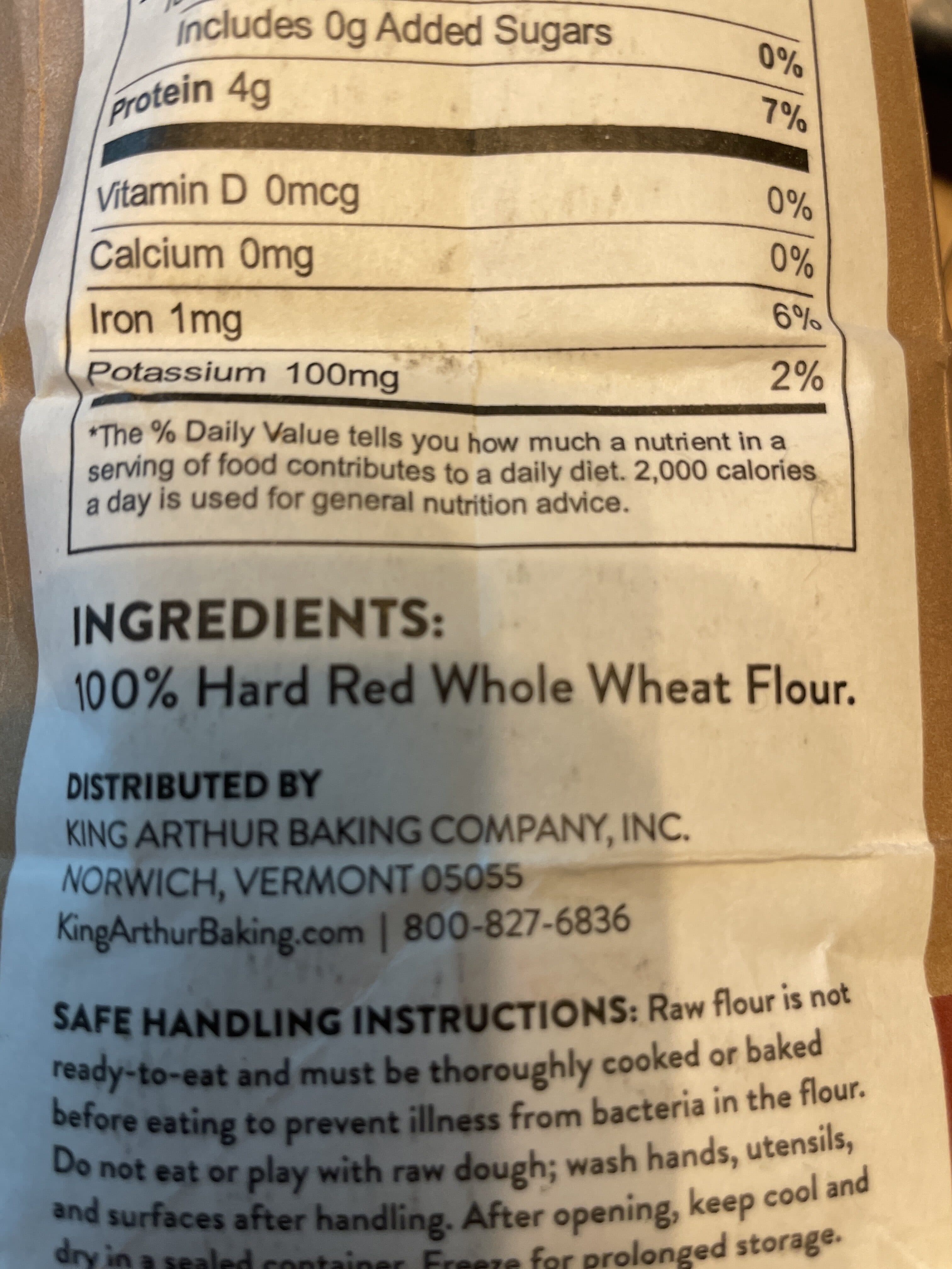King Arthur Whole Wheat Flour packshot