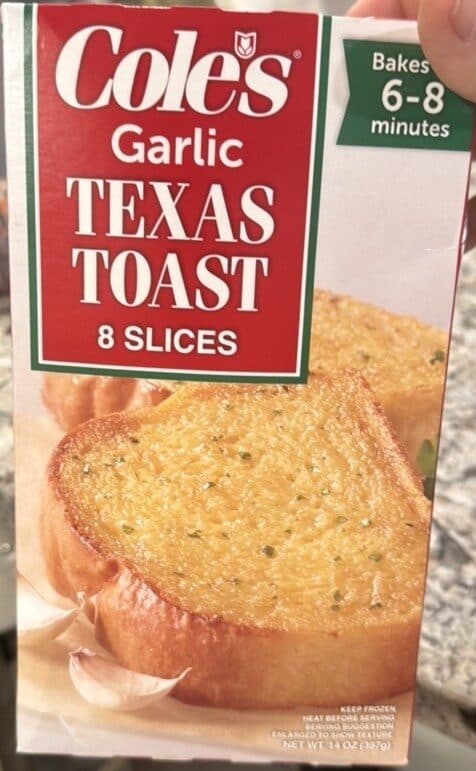 Cole's Garlic Texas Toast packshot