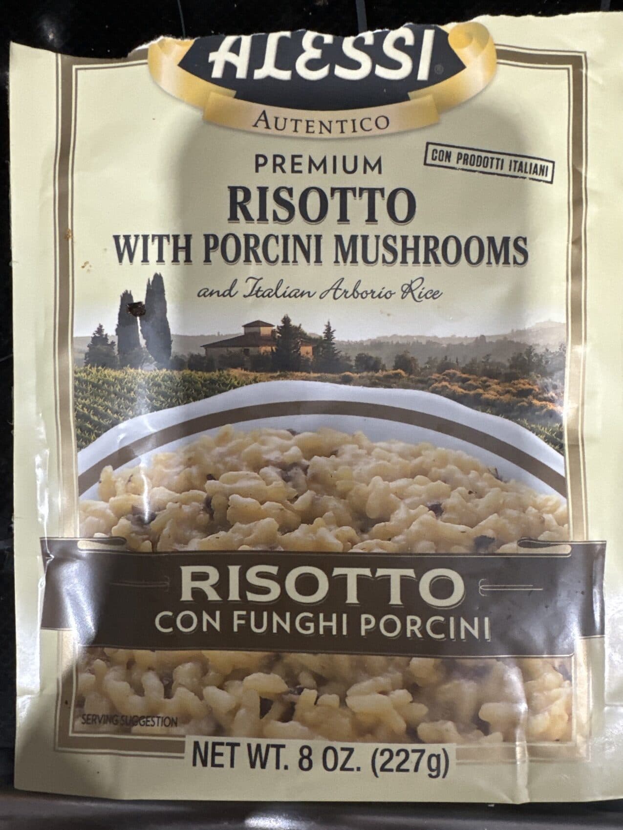 ALESSI RISOTTO WITH PORCINI MUSHROOMS packshot