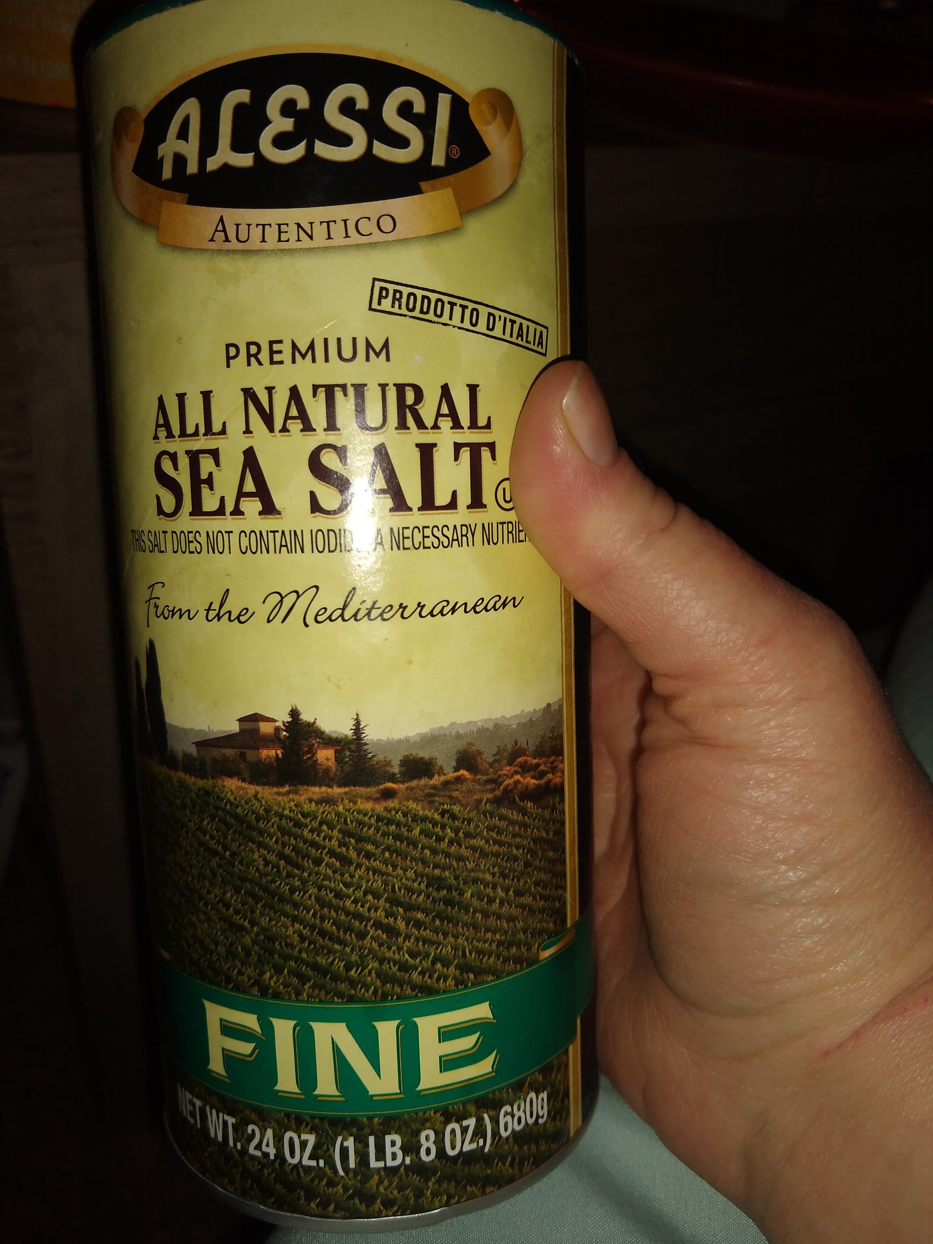 Alessi Premium all natural sea salt packshot