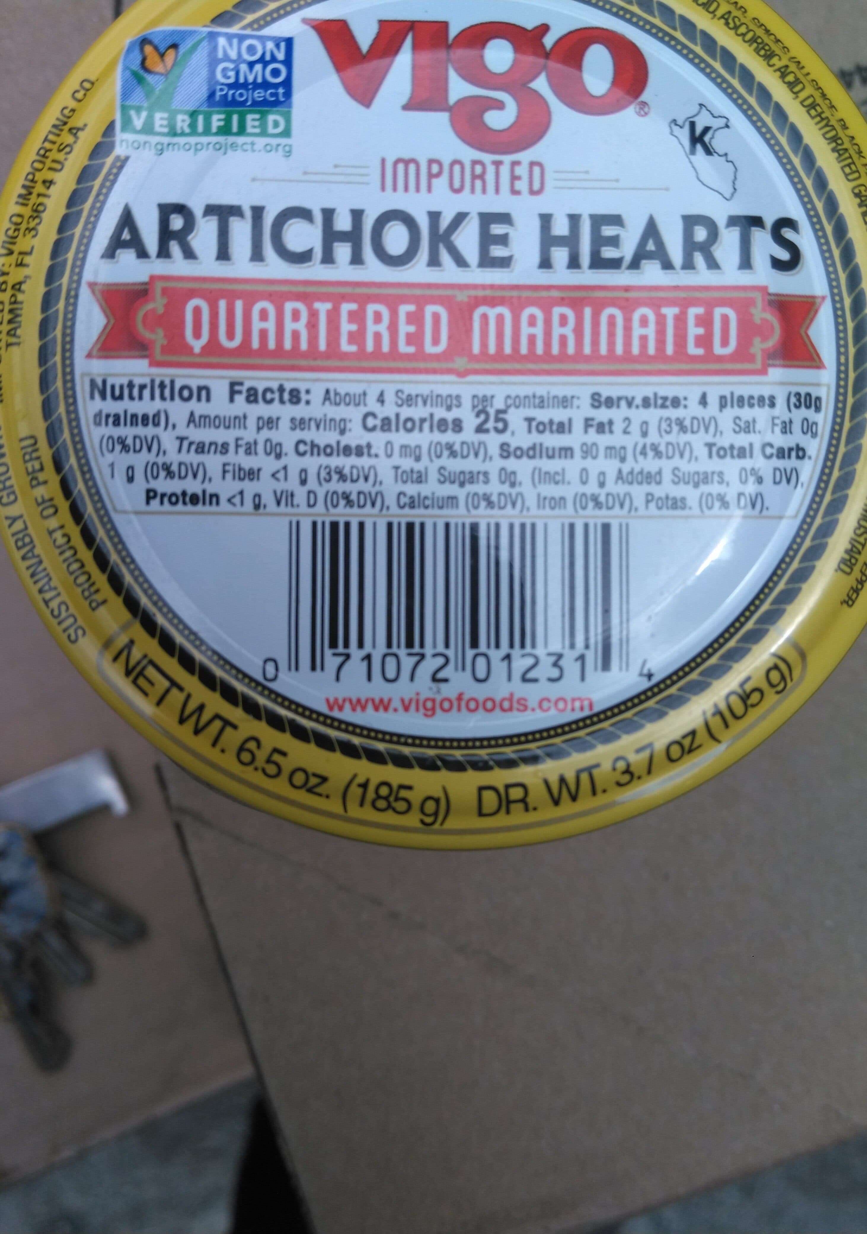 Vigo Quartered Marinated Artichoke Hearts packshot