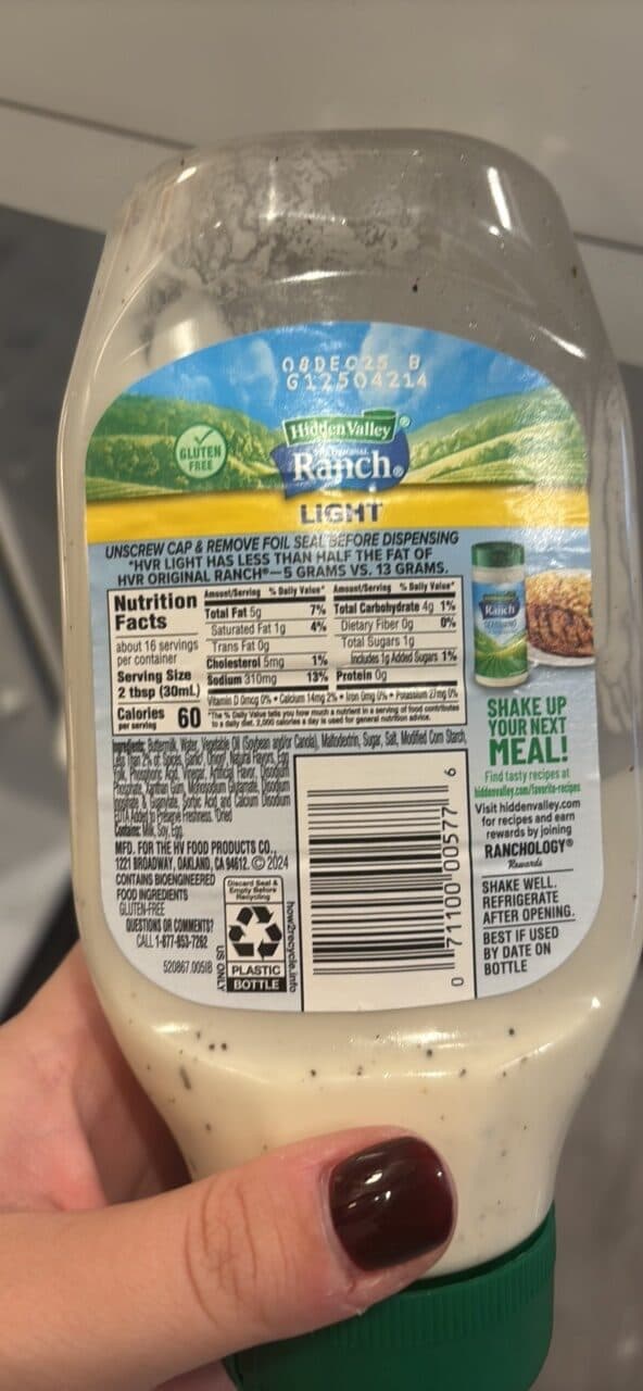 Hidden Valley Ranch Light Condiment & Dressing packshot