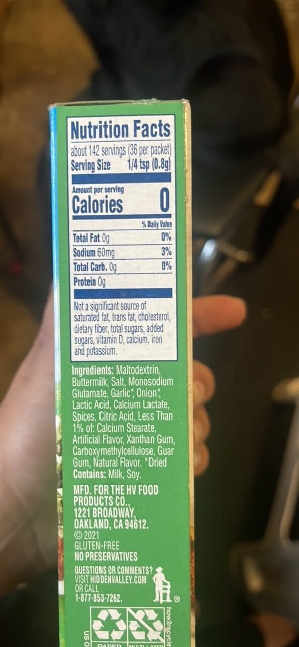 Hidden Valley Seasoning Salad Dressing & Recipe Mix packshot
