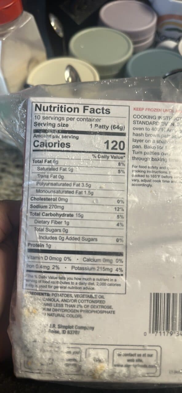 Simplot Simplot Hash Browns packshot