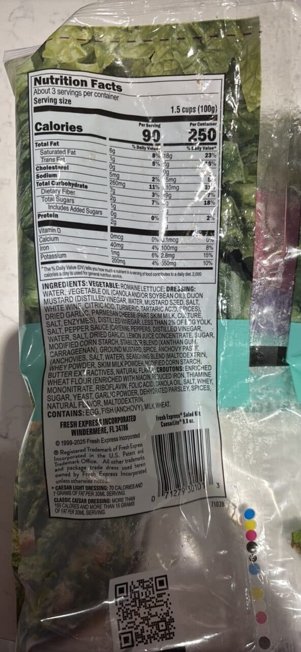 Fresh Express Salad Kit CaesarLite packshot