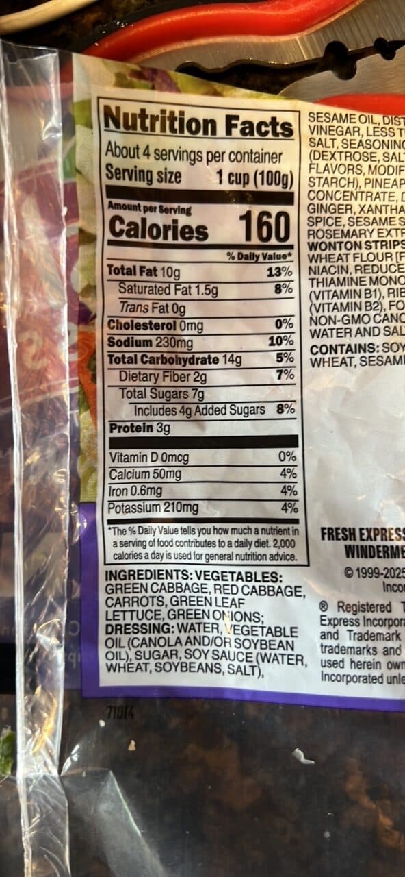 Fresh Express Chopped Kit Asian packshot