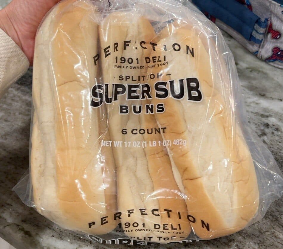 Open Food Facts Super sub buns packshot