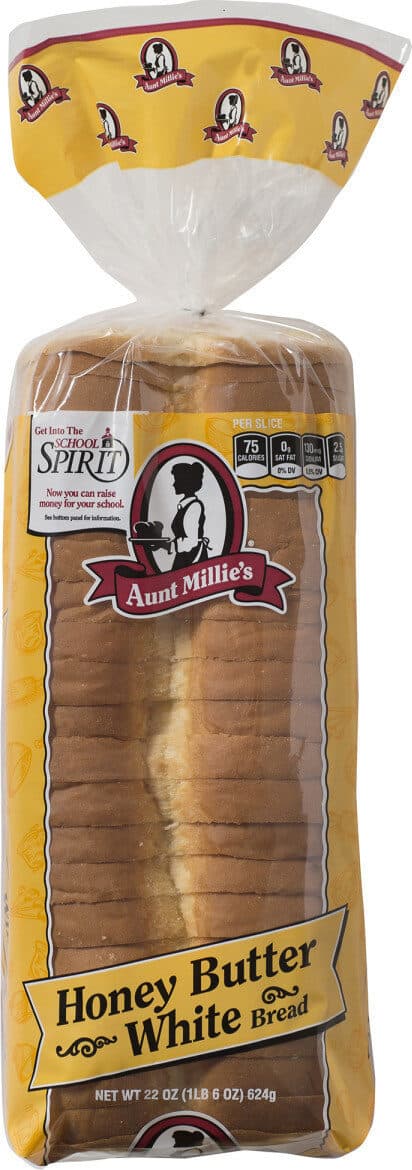Aunt Millie's Honey Butter White Bread packshot