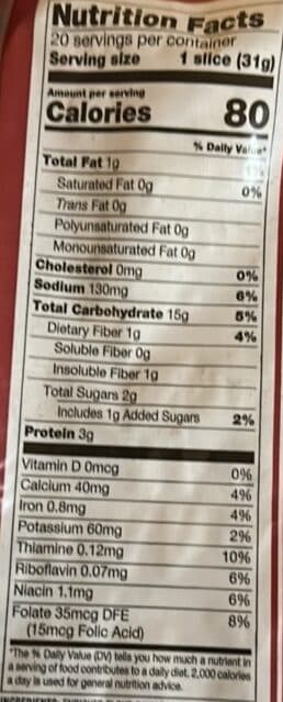 Aunt Millie's Bread packshot