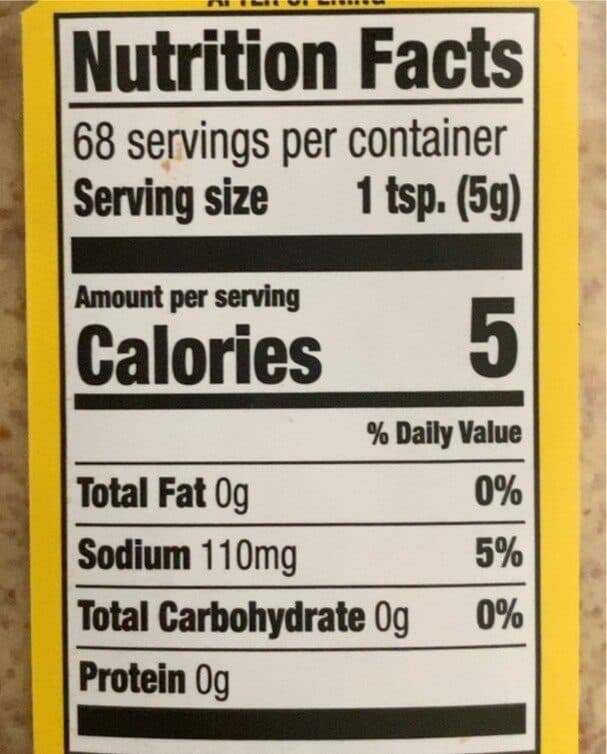 Zatarain's Creole Mustard packshot